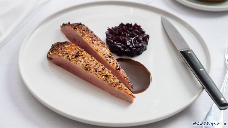 Davies and Brook, London: Dishes include the chef's signature duck glazed with honey and lavender.