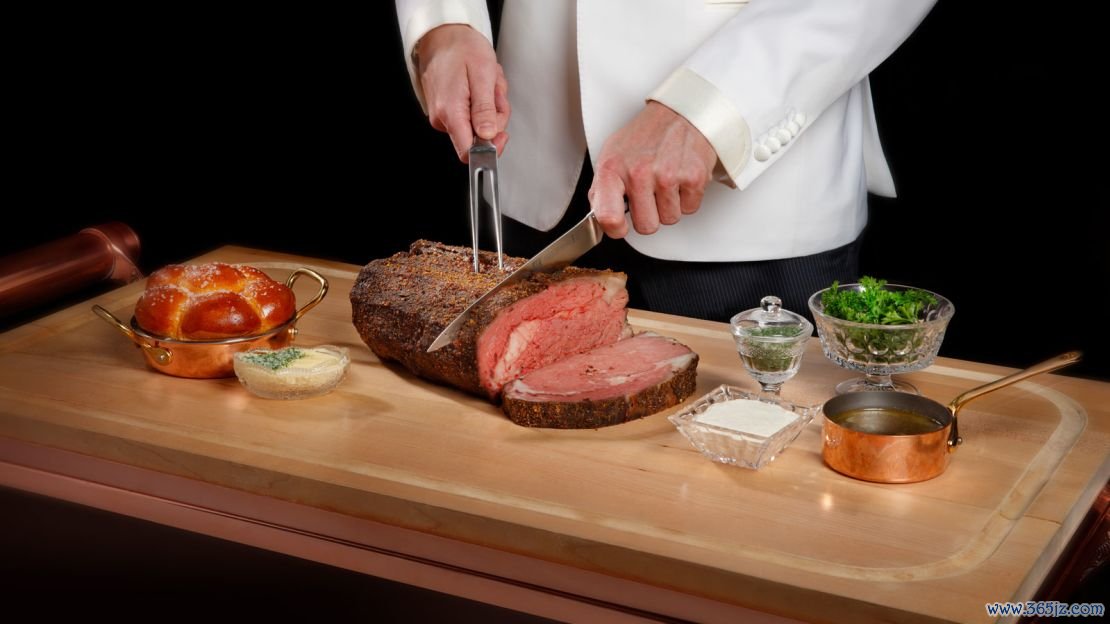 Several of the dishes served up at The Mayfair Supper Club in Las Vegas are prepared table side.