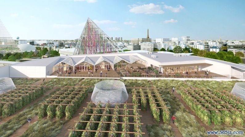 Rooftop farm: Paris is set to become home to the largest urban farm in the world with the transformation of 150,700 square feet of rooftop space atop the convention and exhibition center Paris Expo Porte de Versailles. 