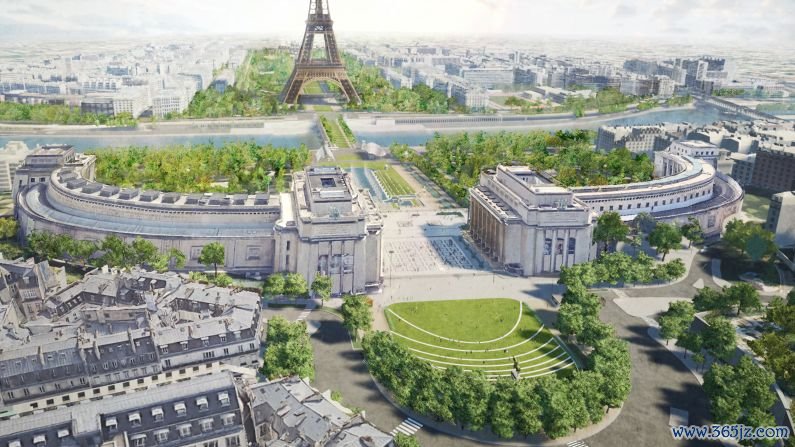 Paris, France: The city's urban renewal campaign "Reinventing Paris," aims to make the city even more pleasant, attractive and accessible. These renderings demonstrate the city's bold new direction.