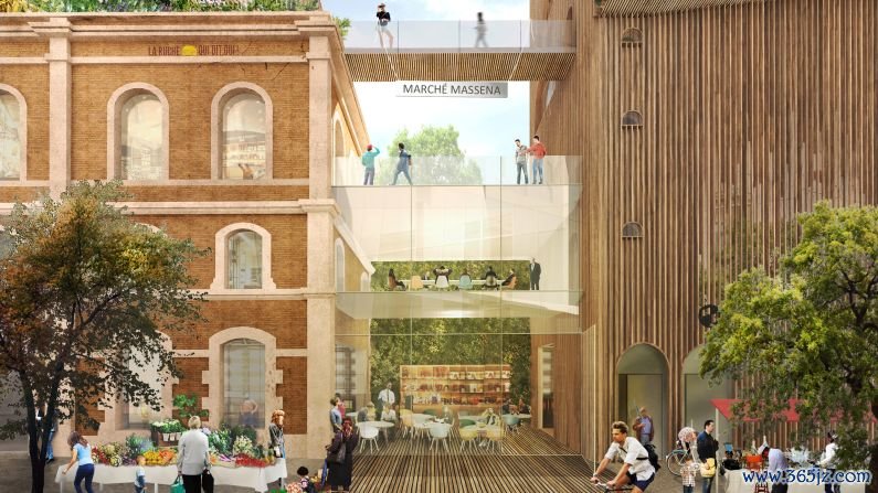 Gare Masséna: The old, disused train station will introduce a mixed-used development to Parisians in the 13th arrondissement centered around urban farming and sustainable food ecosystems.