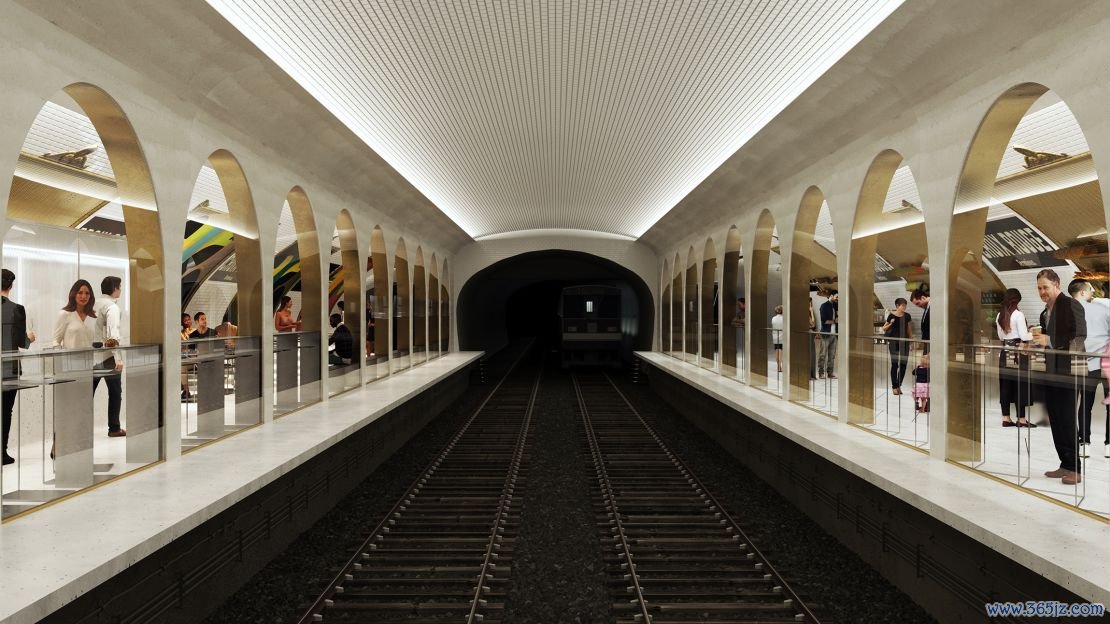 Le Terminus will be a subterranean dining hall across two platforms.  
