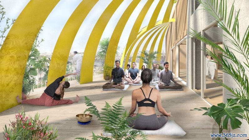 Om: The on-site studio at the sports-centric hotel will offer yoga, Pilates and meditation.